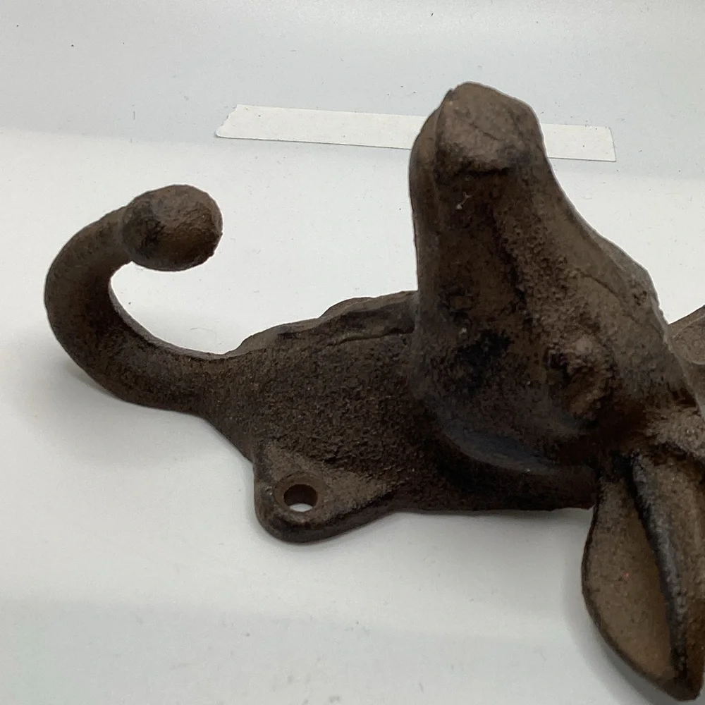 Rustic Brown Deer Head Wall Hook